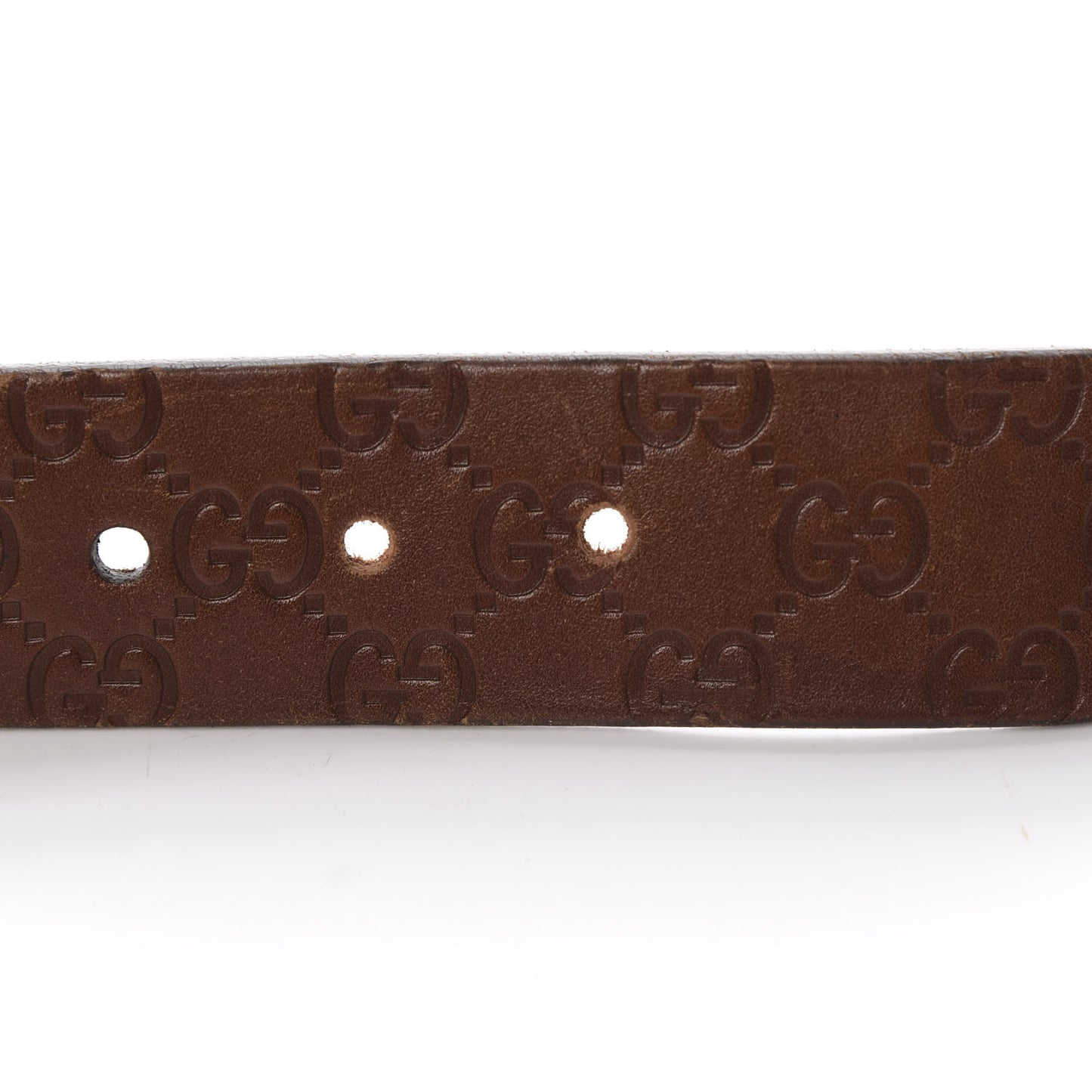 Guccissima Signature Belt 95 38 Dark Brown
