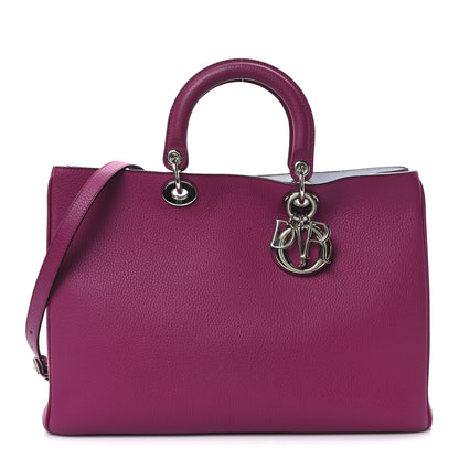 Christian Dior Bullcalf Large Diorissimo Tote Toxic Purple 1 of 11