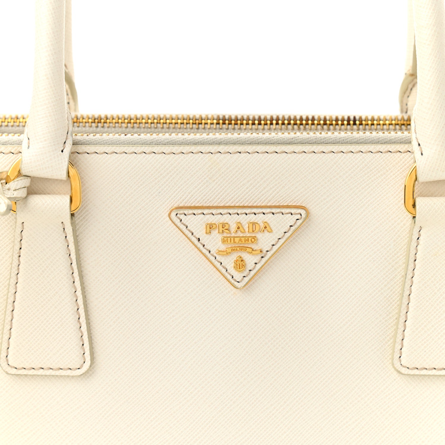 Prada Saffiano Medium Galleria Double Zip Tote Talco 8 of 10