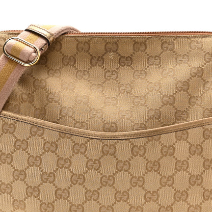 Gucci Monogram Calfskin Perforated Medium Flat Messenger Bag Pink 8 of 13