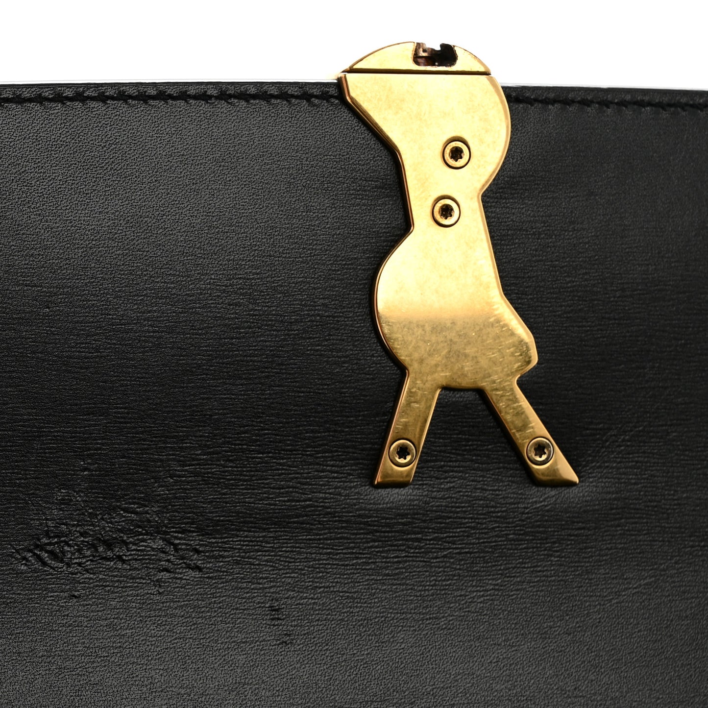 Smooth Calfskin Small Solferino Satchel Black