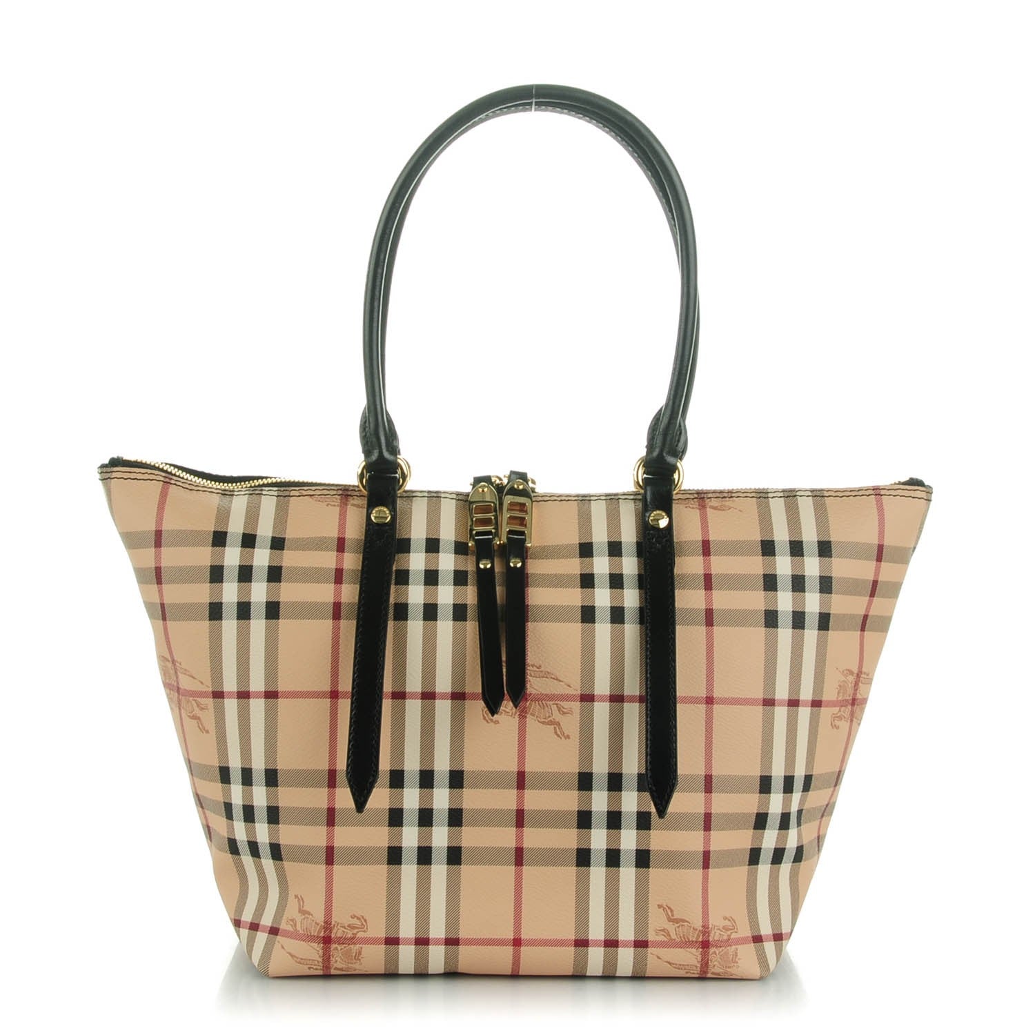 Burberry Haymarket Check Small Salisbury Tote Black 1 of 8