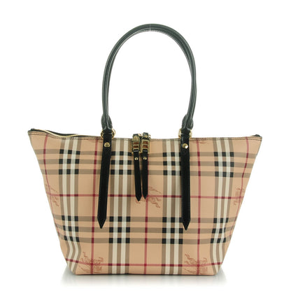 Burberry Haymarket Check Small Salisbury Tote Black 1 of 8