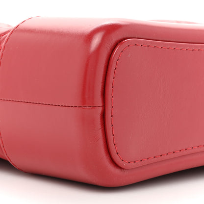 Chanel Aged Calfskin Quilted Small Gabrielle Logo Hobo Red 9 of 15