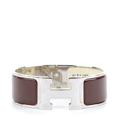 Hermes Clic Clac H Wide Bracelet PM Moka 1 of 4