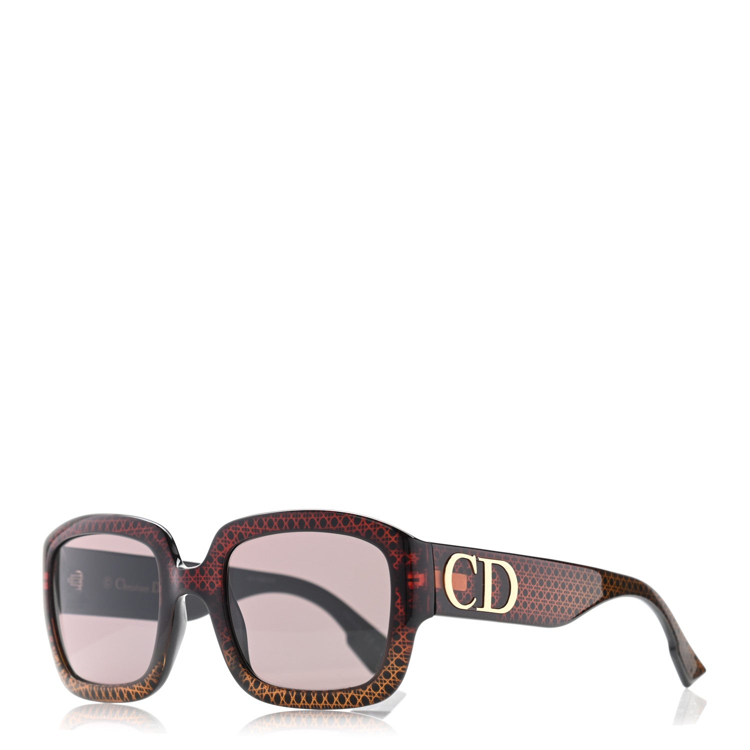 Christian Dior Acetate DDiorF Cat Eye Sunglasses Brown 1 of 10