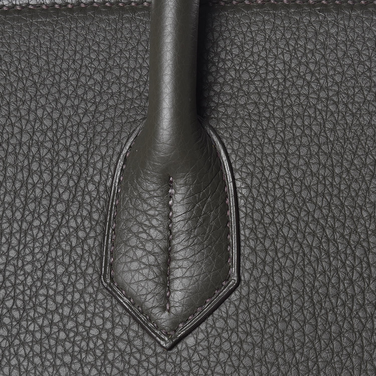 Hermes Taurillon Clemence HAC Birkin 40 Vert De Gris 11 of 30