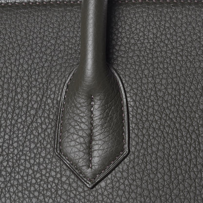 Hermes Taurillon Clemence HAC Birkin 40 Vert De Gris 11 of 30