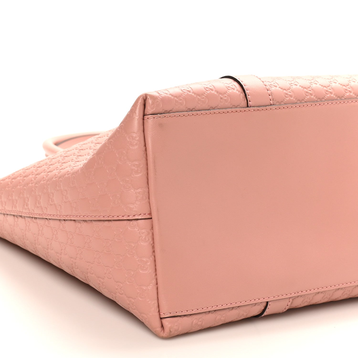 Gucci Soft Microguccissima Medium Zippered Satchel Soft Pink 9 of 10