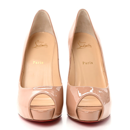 Christian Louboutin CHRISTIAN LOUBOUTIN Patent New Very Prive 120 Pumps 41 Nude 2 of 9
