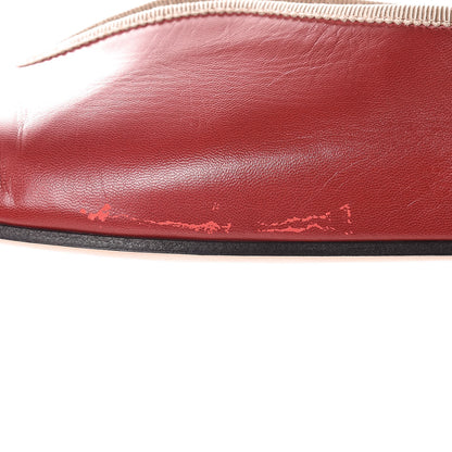 Gucci Malaga Kid Silk Hannelore Detachable Platform Slide 38 Hibiscus Red 12 of 17