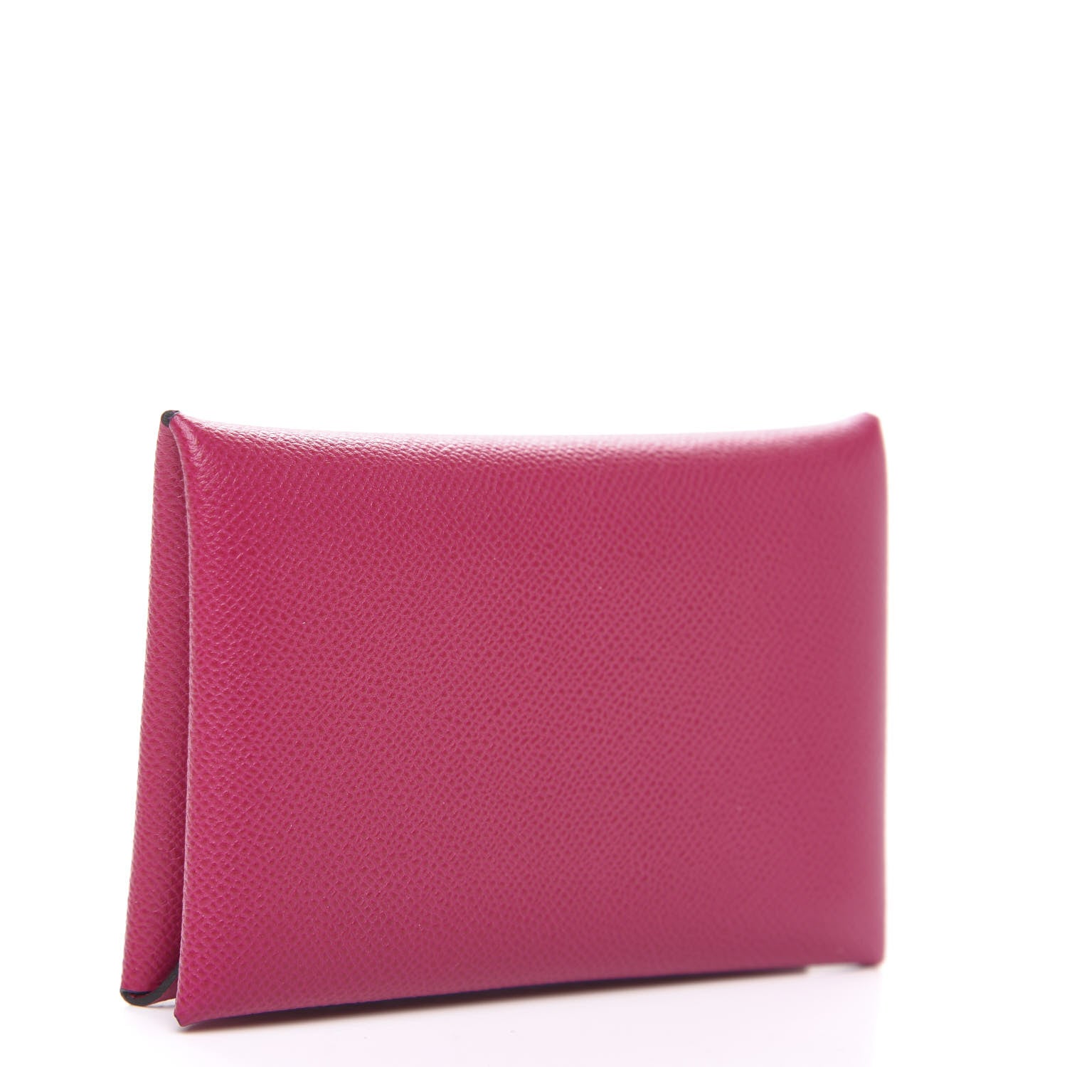 Hermes Epsom Calvi Card Case Rose Pourpre 2 of 7
