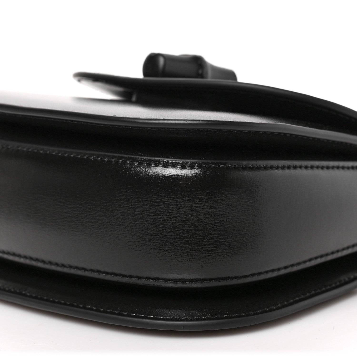 Gucci Boarded Dyana Lux Calfskin Web Monochrome Mini Bamboo 1947 Top Handle Bag Black 7 of 7