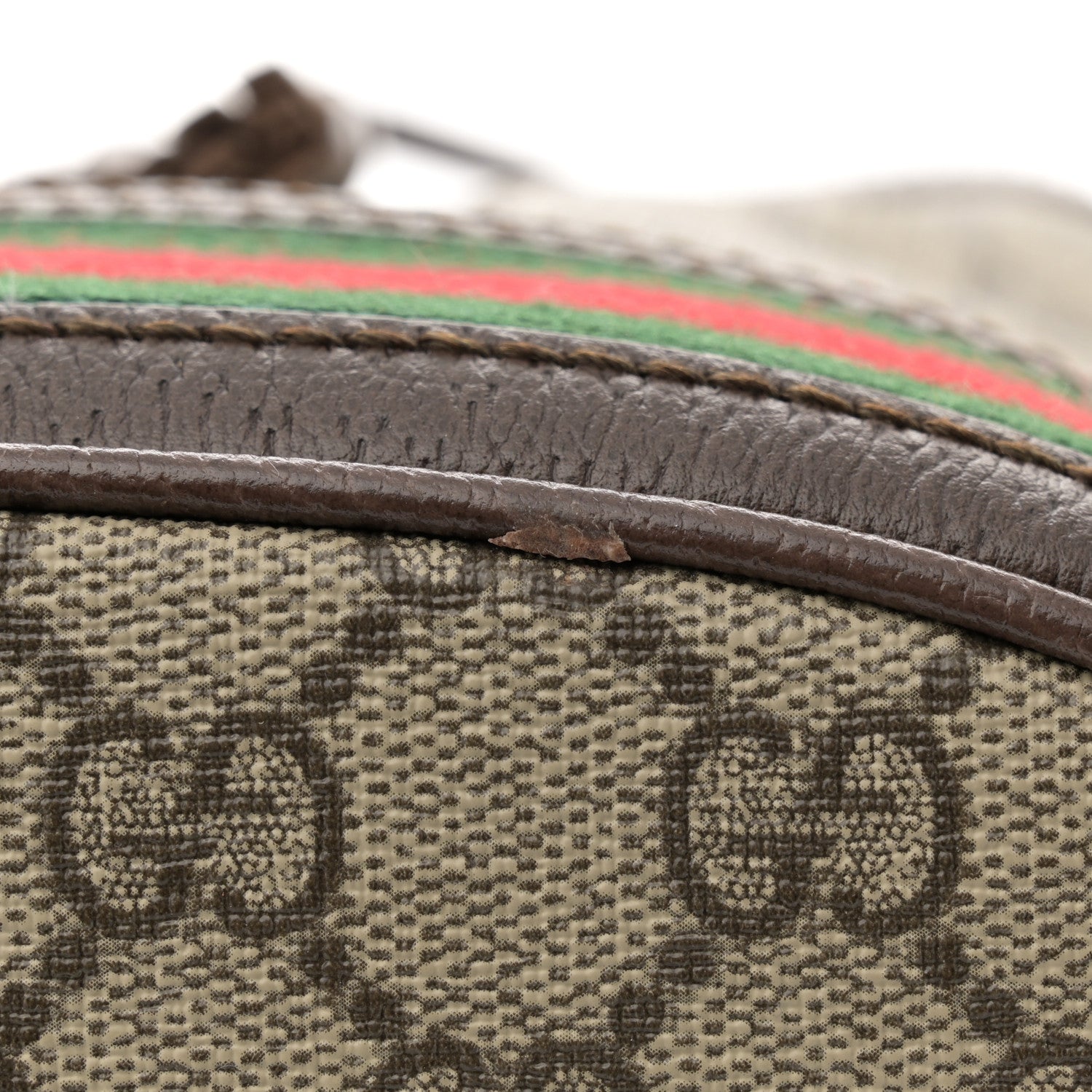 Gucci GG Supreme Monogram Web Small Ophidia Bucket Bag Brown 11 of 11