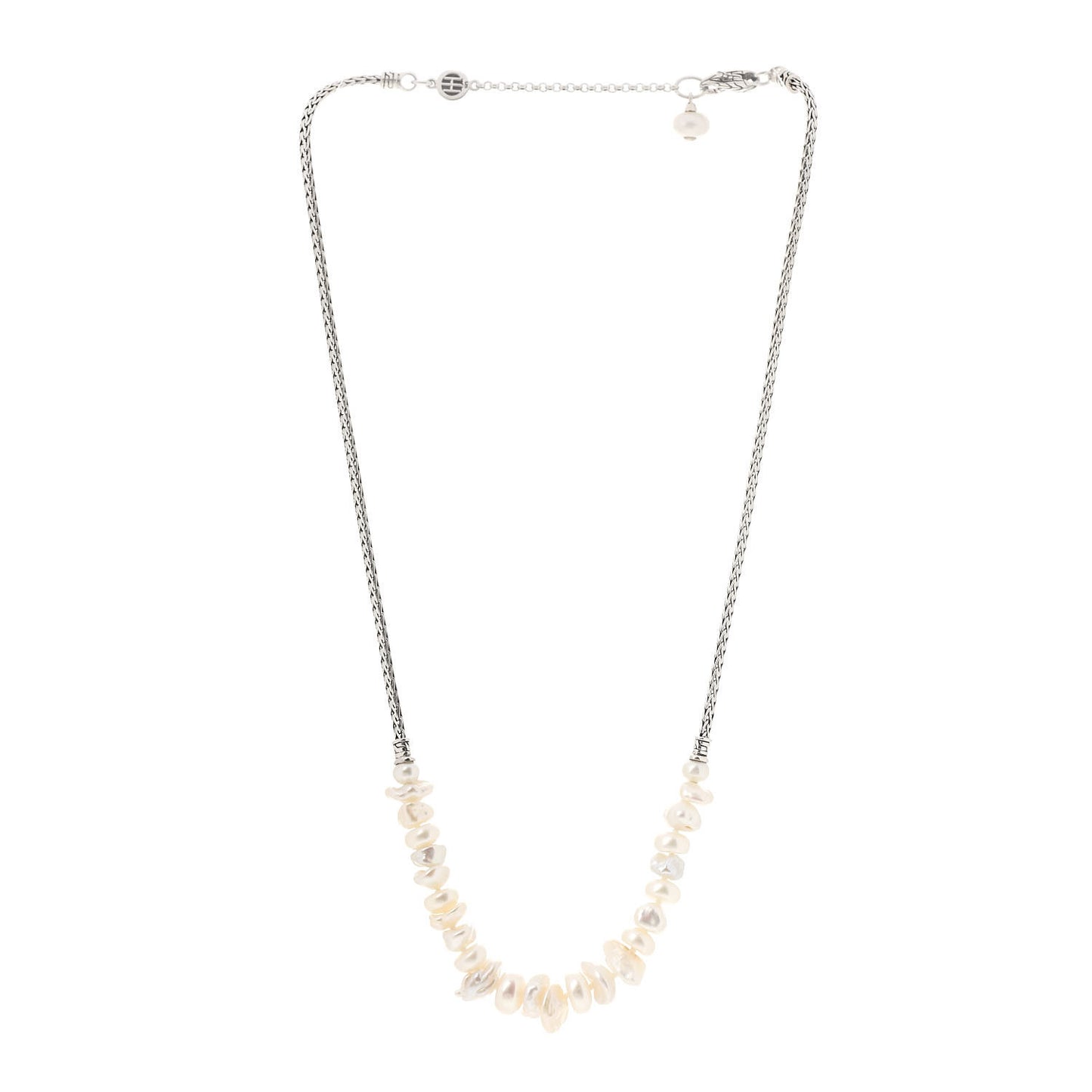Sterling Silver Freshwater Pearl Classic Chain Necklace