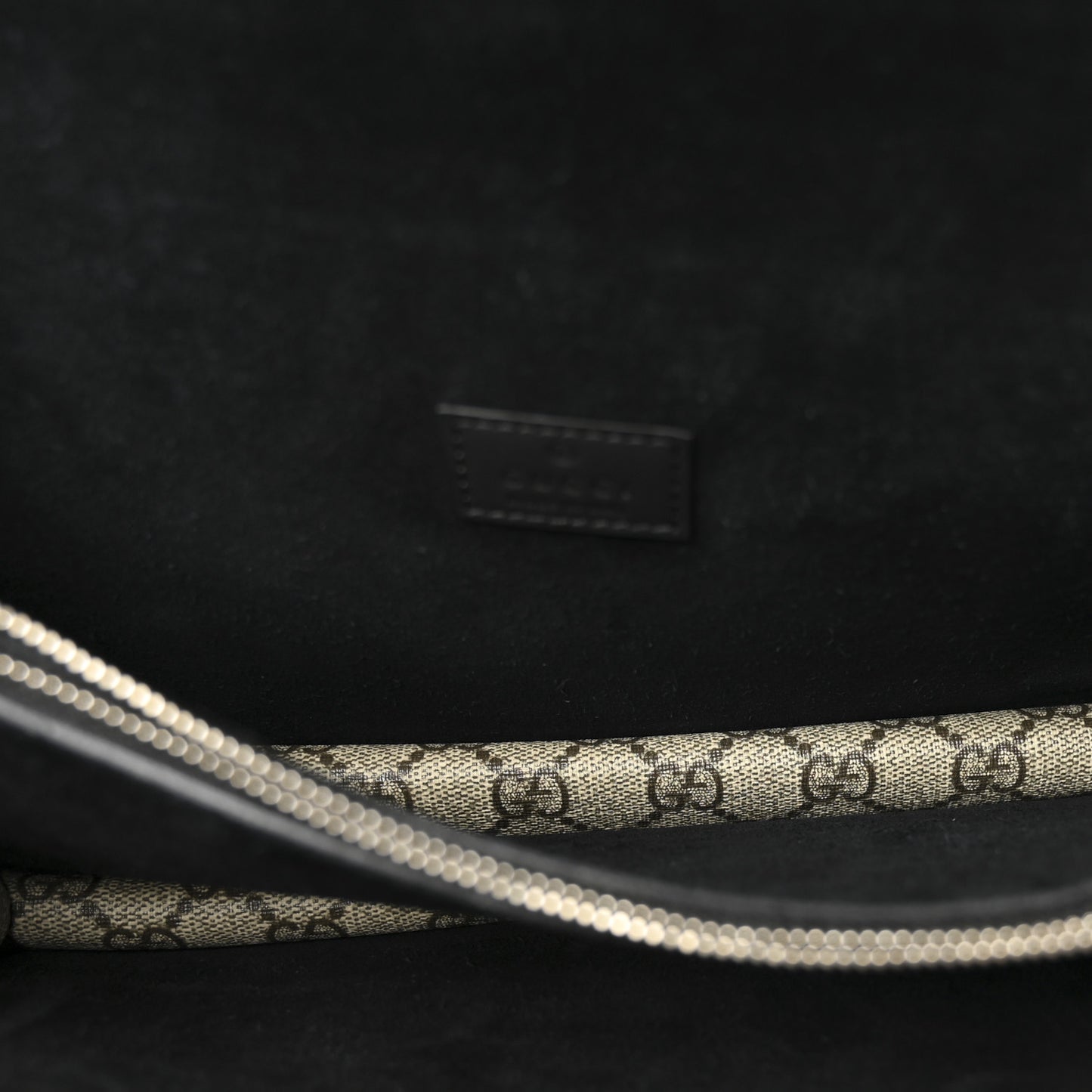 GG Supreme Monogram Small Dionysus Shoulder Bag Black