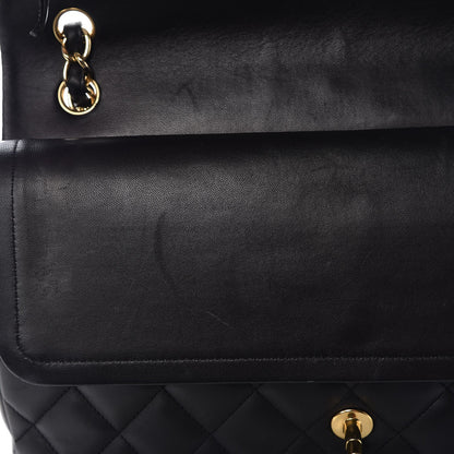Chanel Lambskin Quilted Jumbo Double Flap Black 8 of 9
