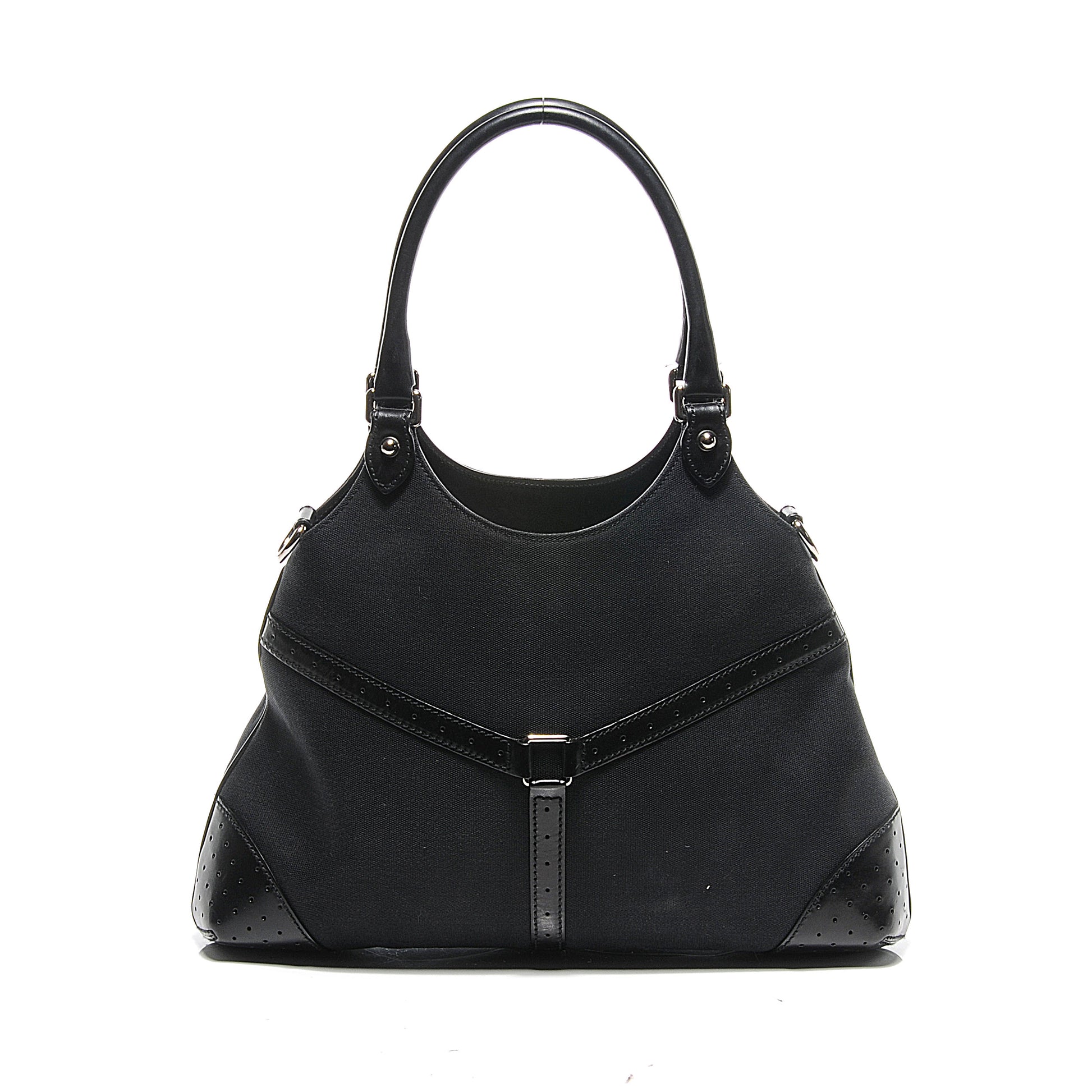 Gucci Canvas Reins Hobo Black 4 of 8