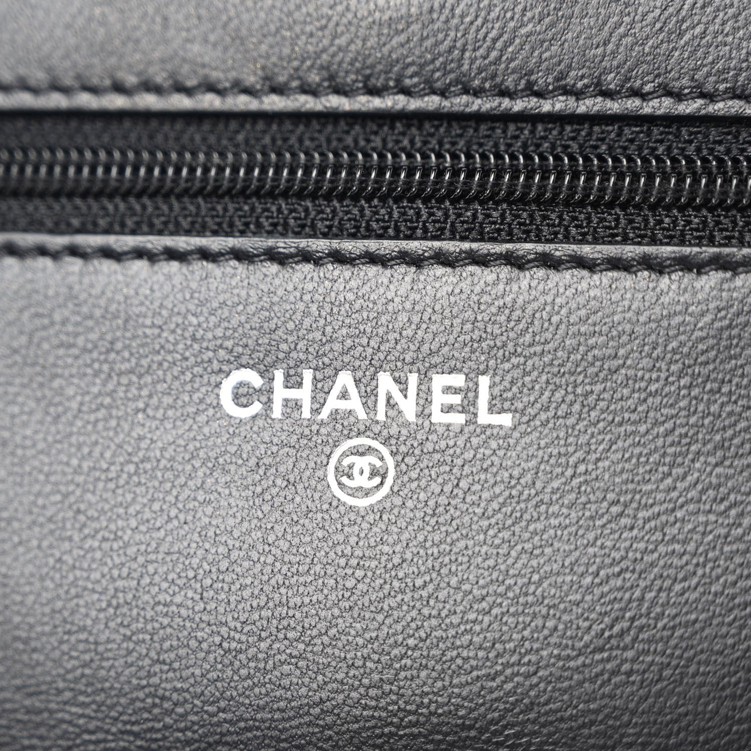 Chanel Lambskin Quilted Wallet On Chain WOC Black 6 of 10