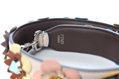 Fendi Vitello Dolce Flowerland Studded Strap You Camelia Moresco Multicolor 3 of 4