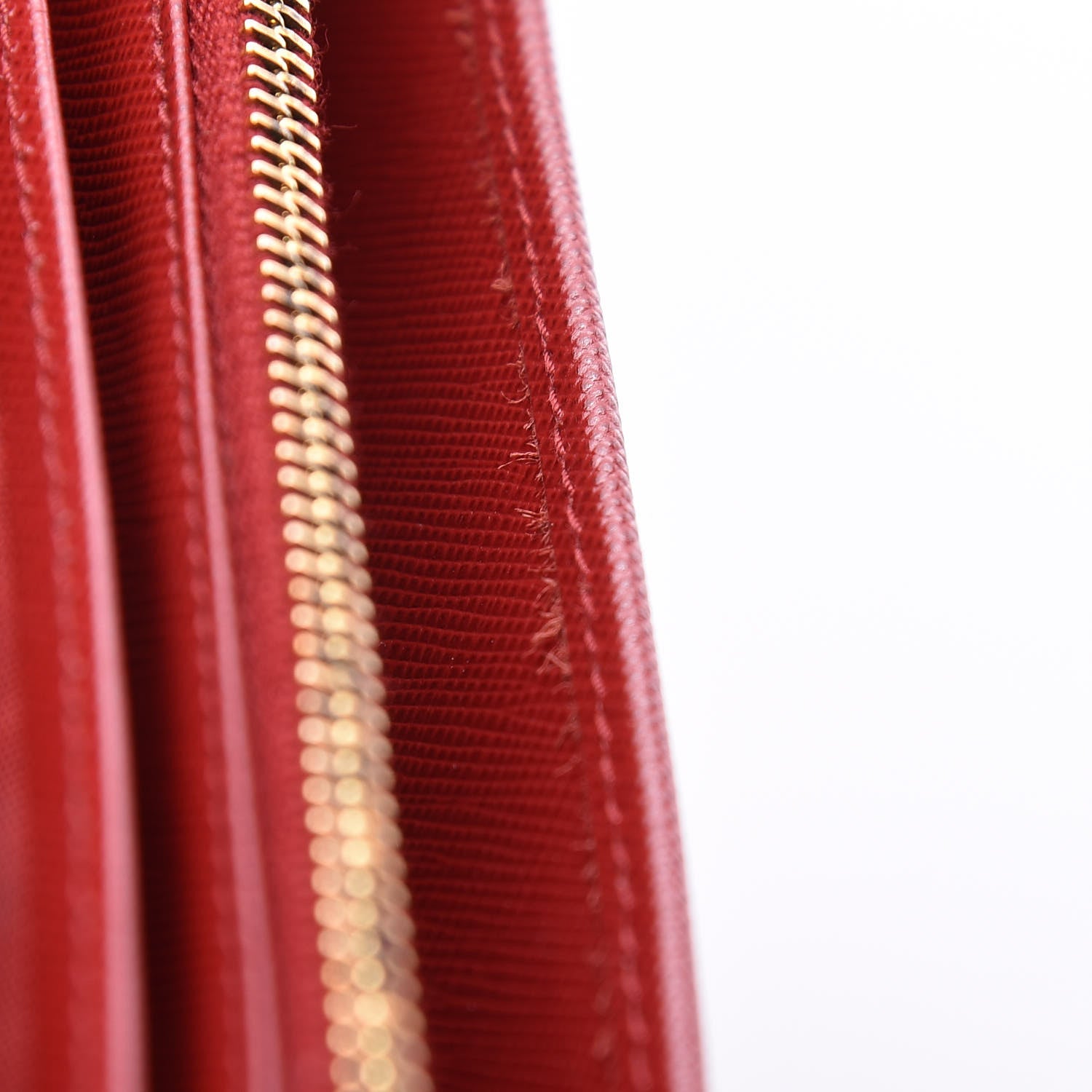 Prada Saffiano Metal Flap Wallet With Strap Fuoco 9 of 9