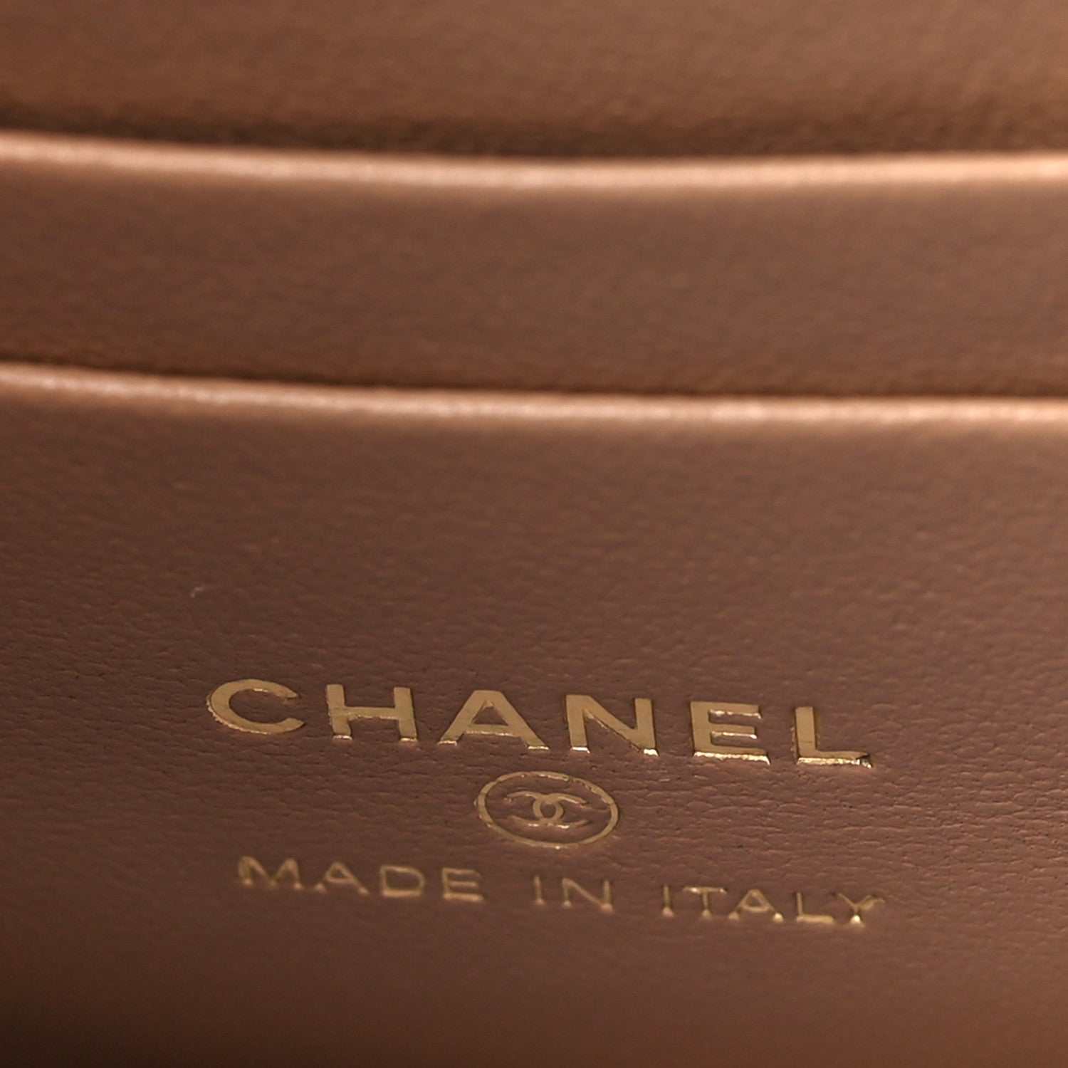 Chanel Caviar Quilted Polly Pocket East West Top Vanity With Chain Brown 6 of 10
