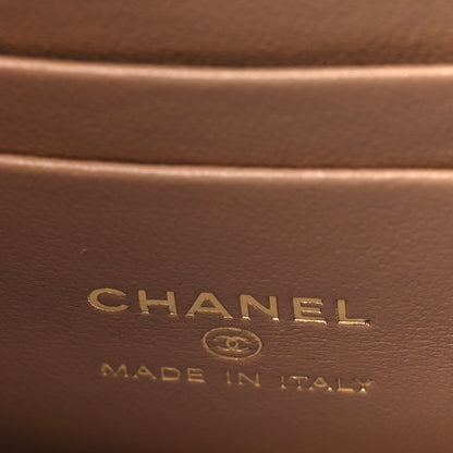 Chanel Caviar Quilted Polly Pocket East West Top Vanity With Chain Brown 6 of 10