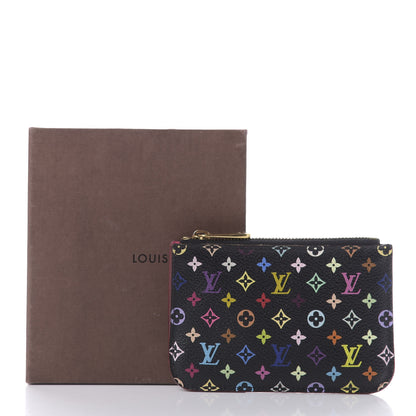 Louis Vuitton Monogram Multicolor Key Pouch Black Grenade 8 of 8