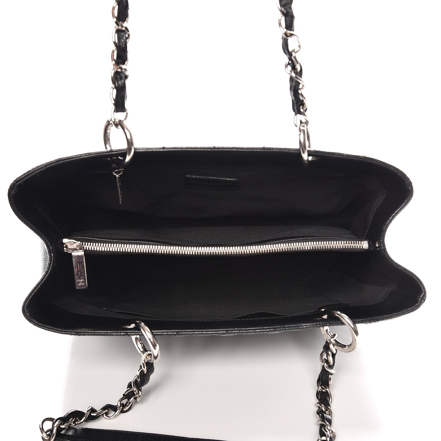 Caviar Quilted Grand Shopping Tote GST Black