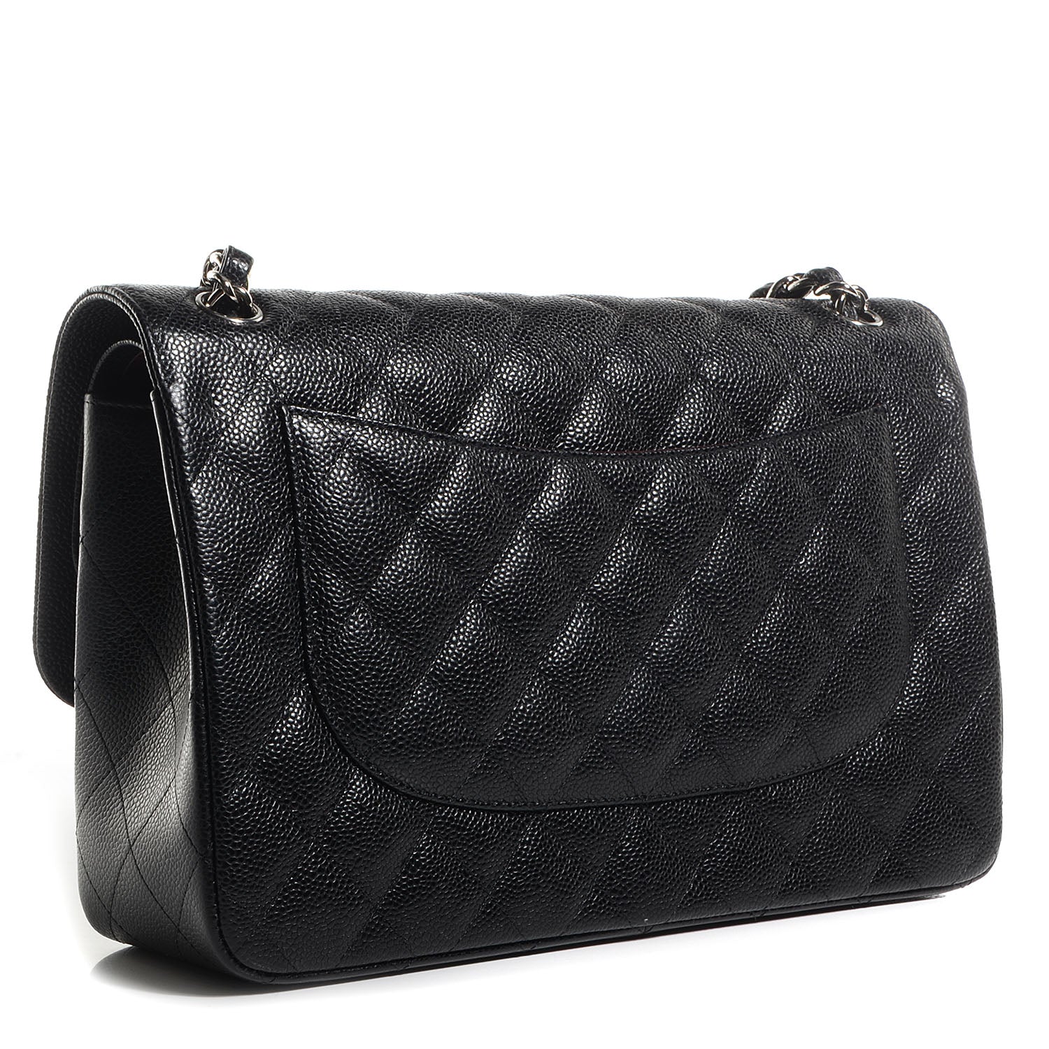 Chanel Caviar Quilted Jumbo Double Flap Black 3 of 10