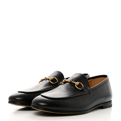 Gucci Lambskin Womens Brixton Horsebit Loafers 35.5 Black 3 of 9