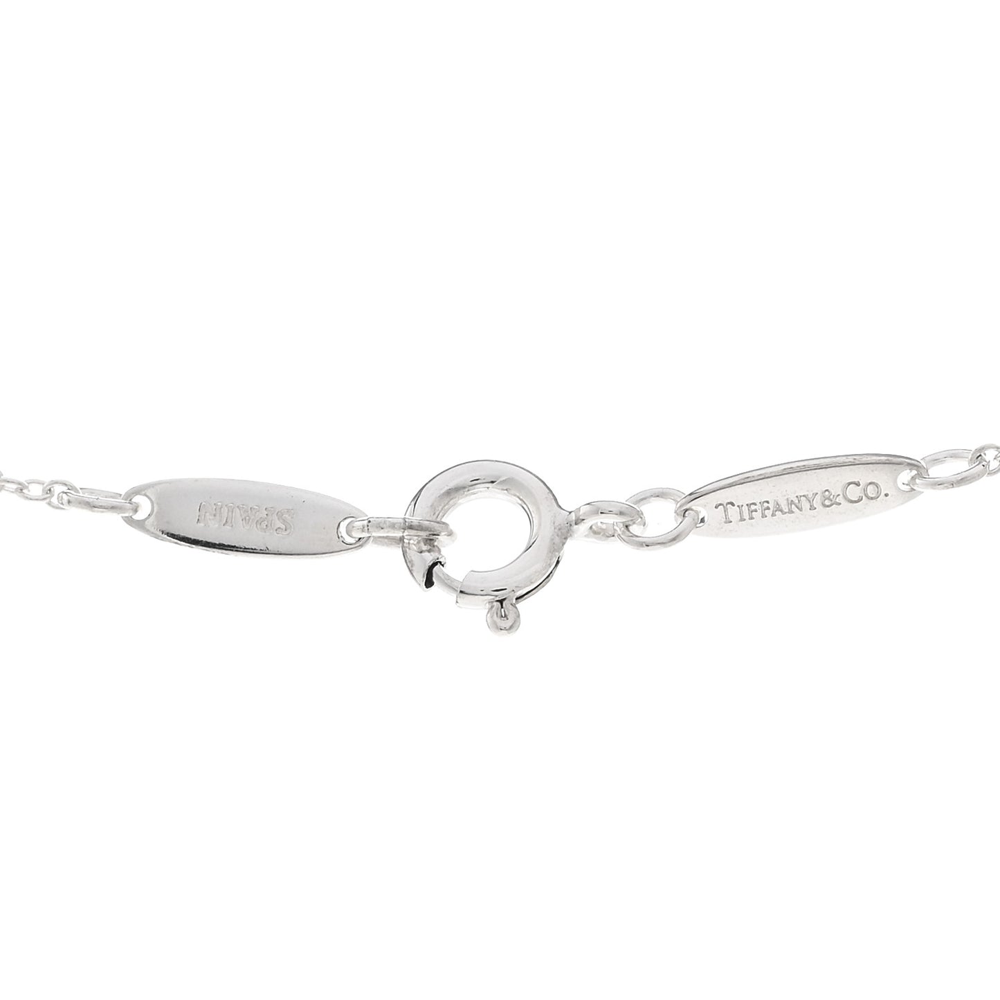 Sterling Silver 11mm Elsa Peretti Open Heart Pendant Necklace