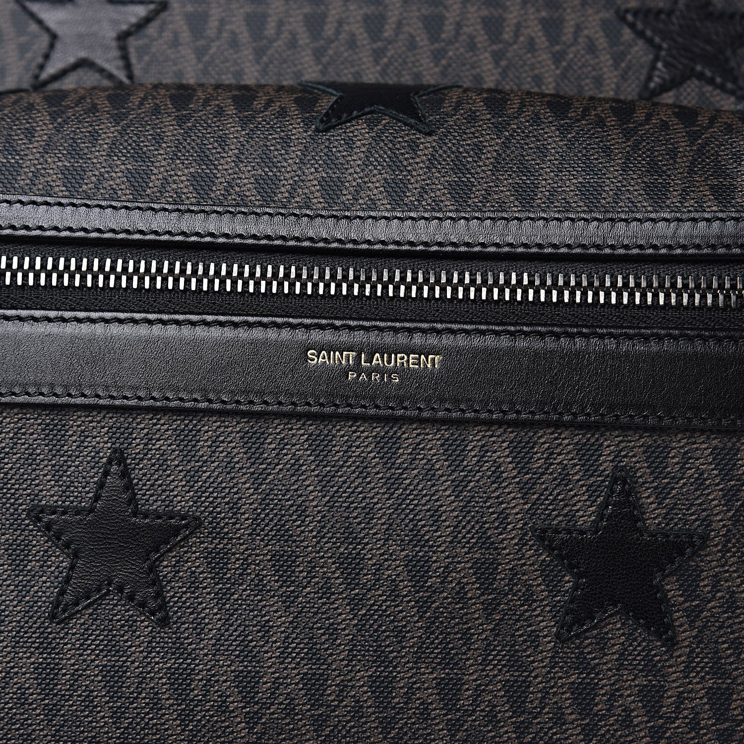Saint Laurent Monogram Canvas Star Print Backpack 8 of 10