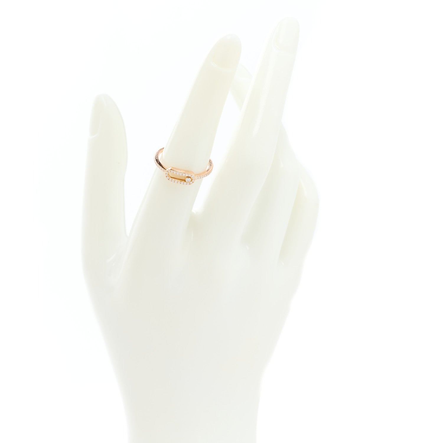 Messika 18K Rose Gold Diamond Move Uno LM Pave Ring 53/6.25 2 of 7