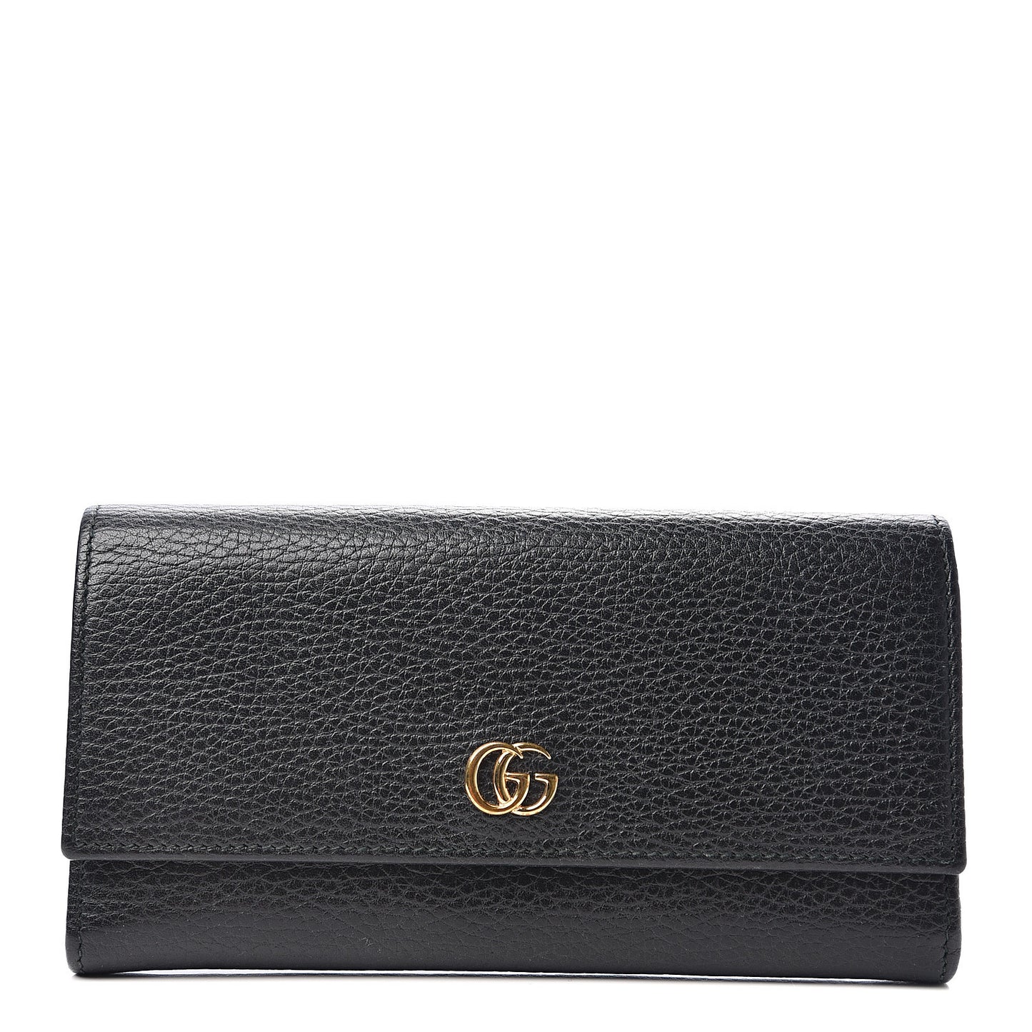 Dollar Calfskin GG Marmont Continental Wallet Black