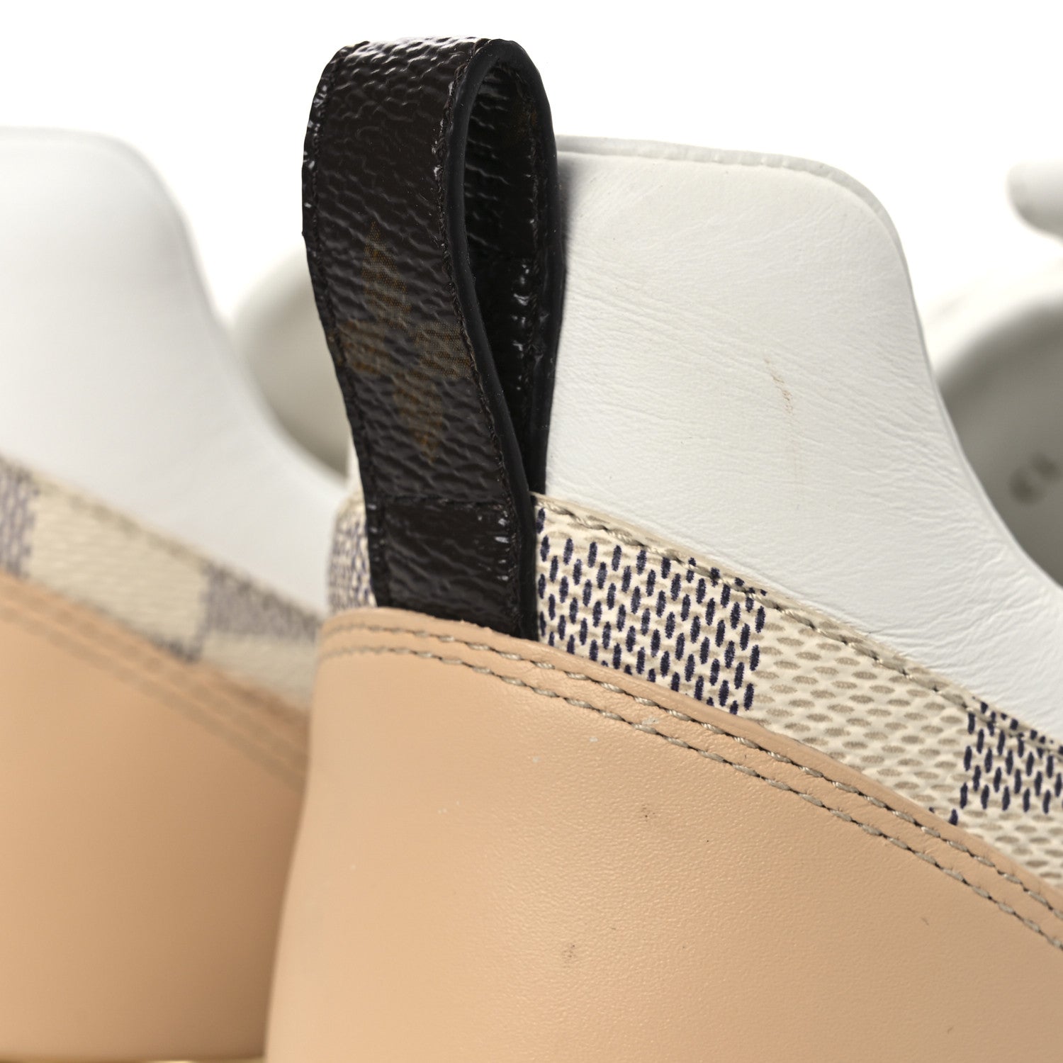 Louis Vuitton Calfskin Damier Azur Run Away Sneakers 37.5 White 11 of 11