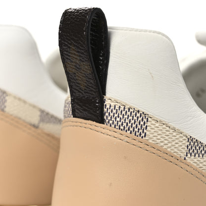 Louis Vuitton Calfskin Damier Azur Run Away Sneakers 37.5 White 11 of 11