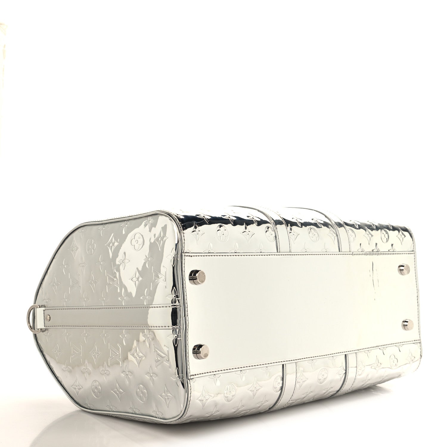 Louis Vuitton Monogram Mirror Keepall Bandouliere 45 Silver 3 of 8