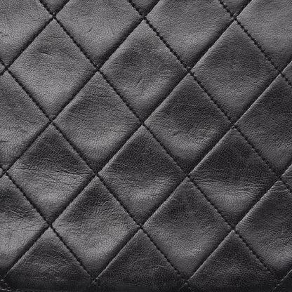 Chanel Lambskin Quilted XL Jumbo Single Flap Black 12 of 14