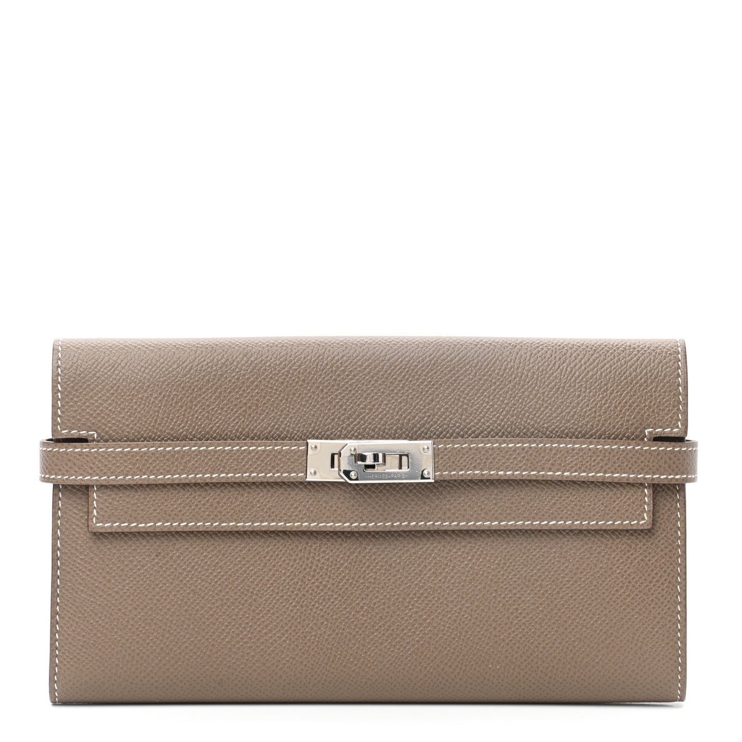 Epsom Kelly Longue Wallet Etoupe
