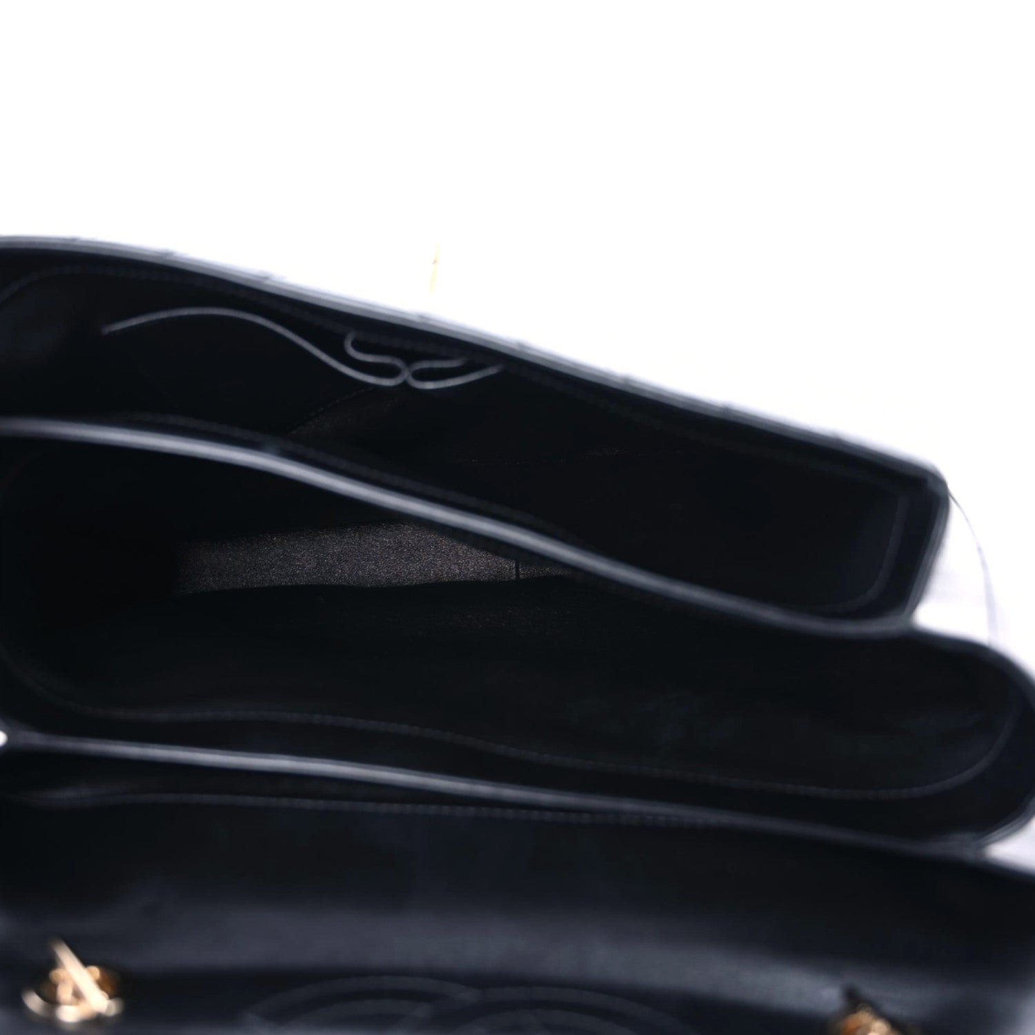 Chanel Lambskin Chevron Quilted Large Trendy CC Dual Handle Flap Bag Black 11 of 16