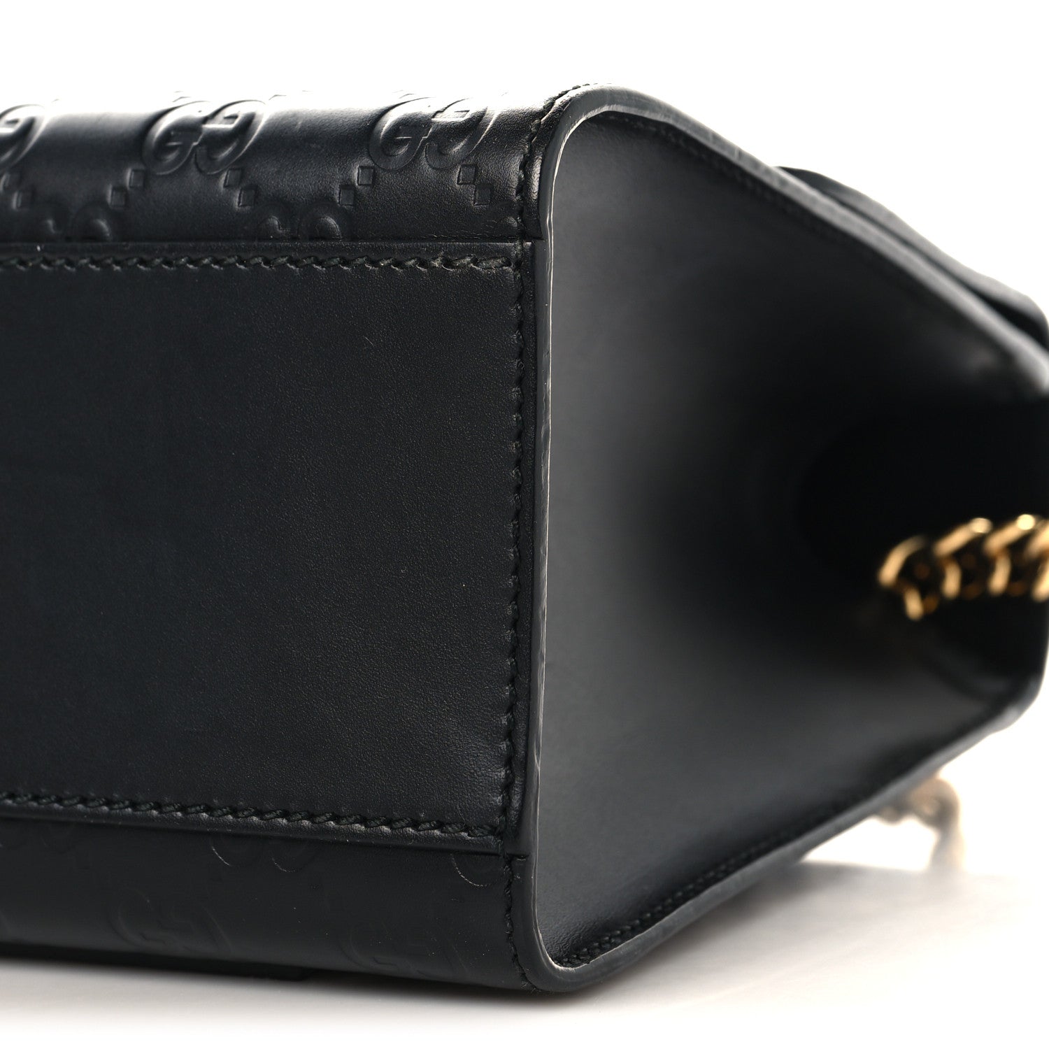 Gucci Guccissima Medium Padlock Shoulder Bag Black 10 of 10