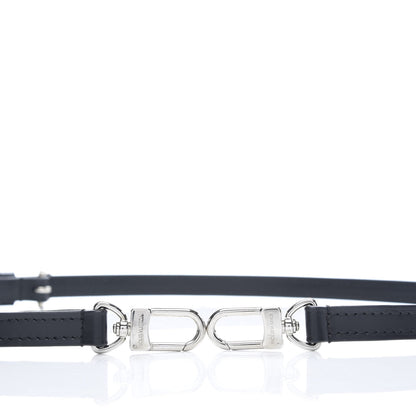 Louis Vuitton Calfskin 16mm Adjustable Shoulder Strap Black 3 of 4