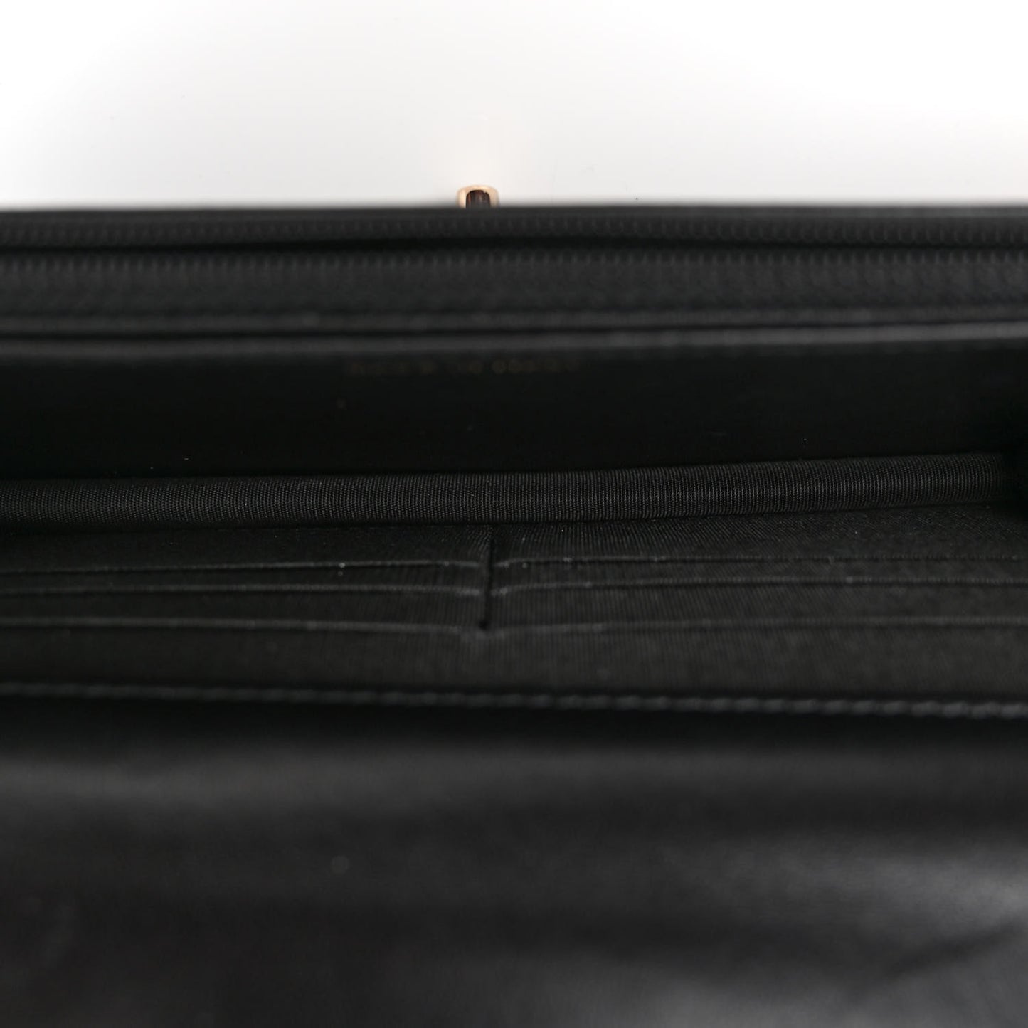 Lambskin Quilted Trendy CC Wallet On Chain WOC Black