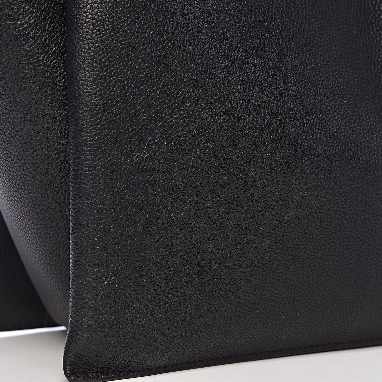 Celine Baby Grained Calfskin Medium Tri-Fold Bag Black 9 of 11