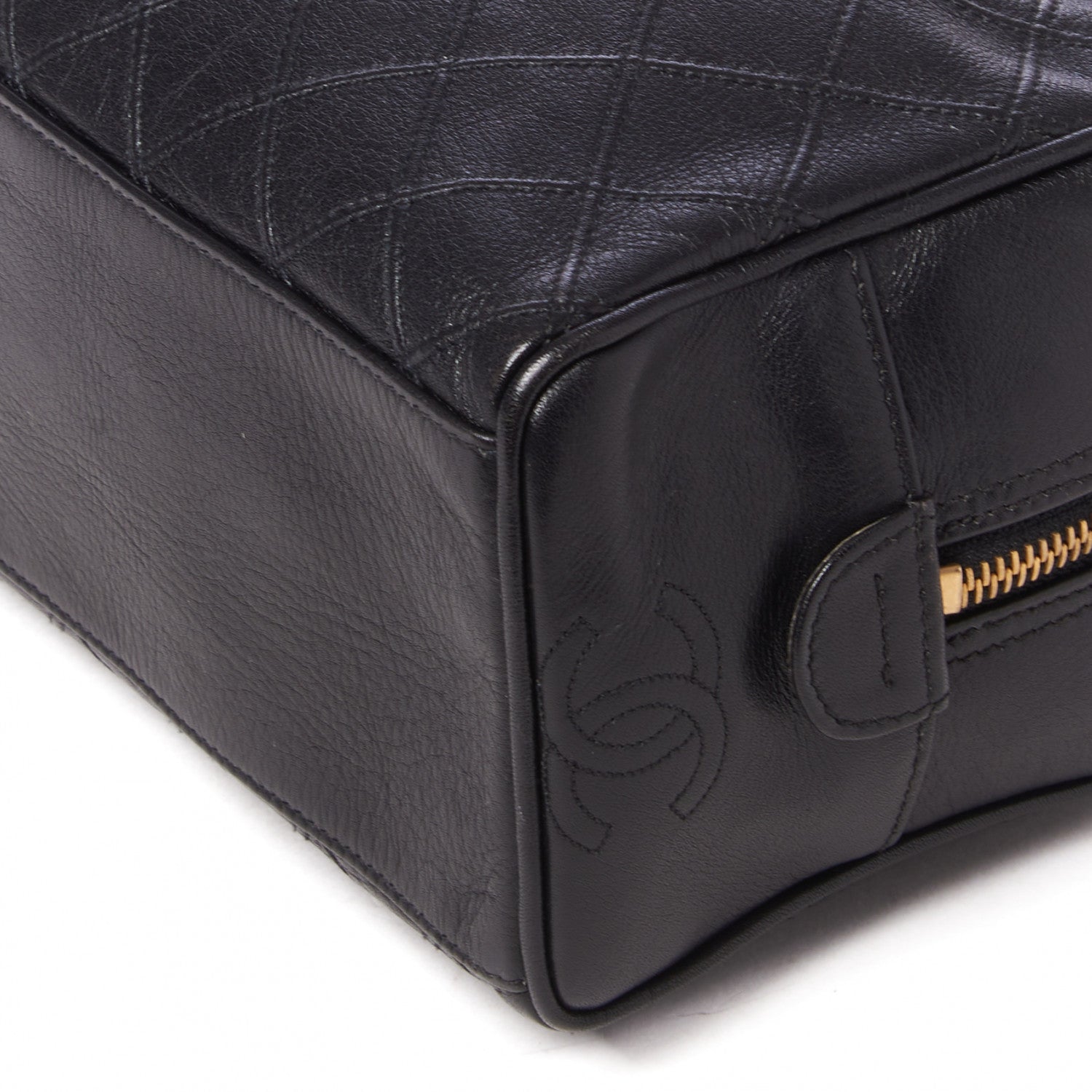 Chanel Calfskin Diamond Stitch Cosmetic Case 4 of 8