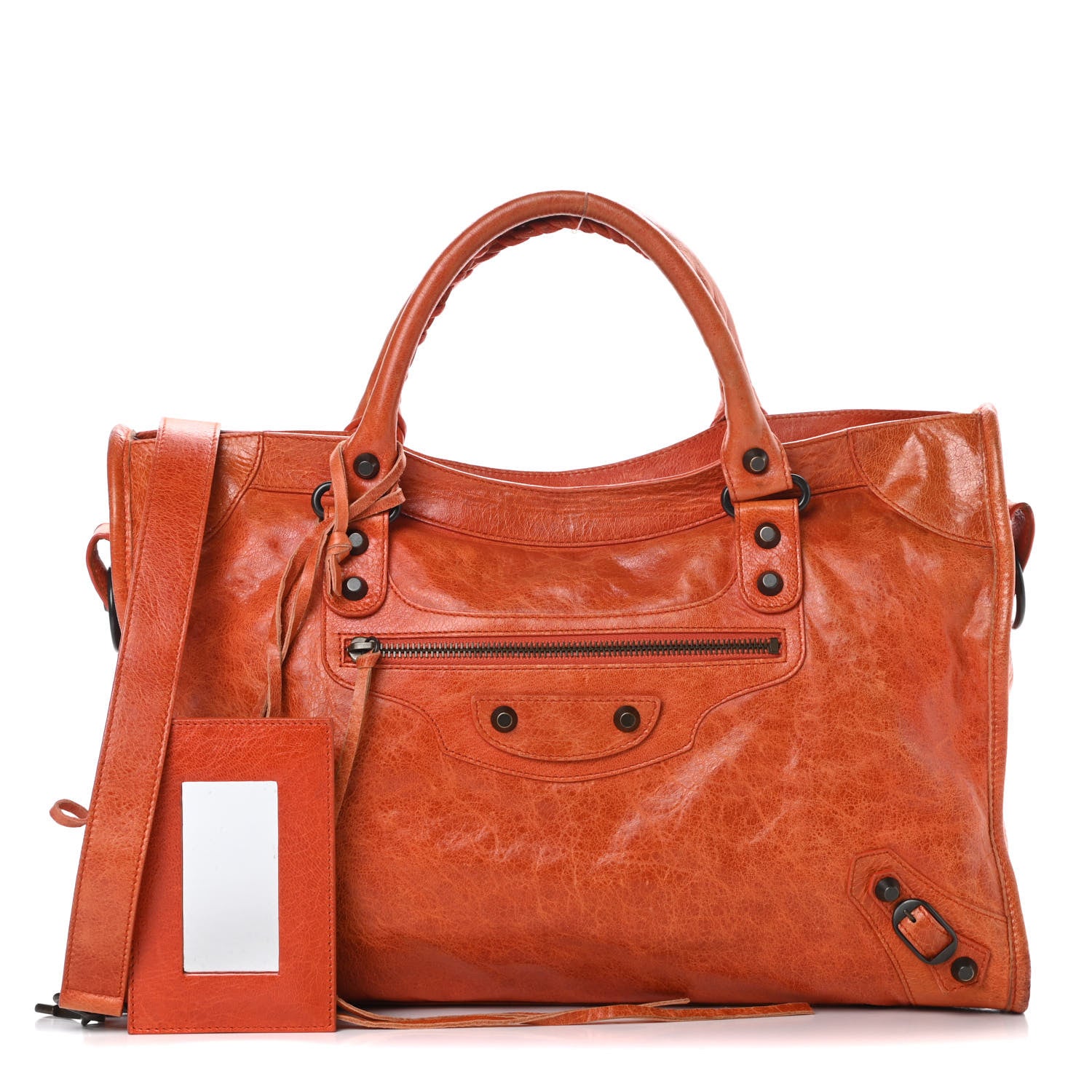 Balenciaga Agneau Classic Hardware City Mandarine 1 of 15