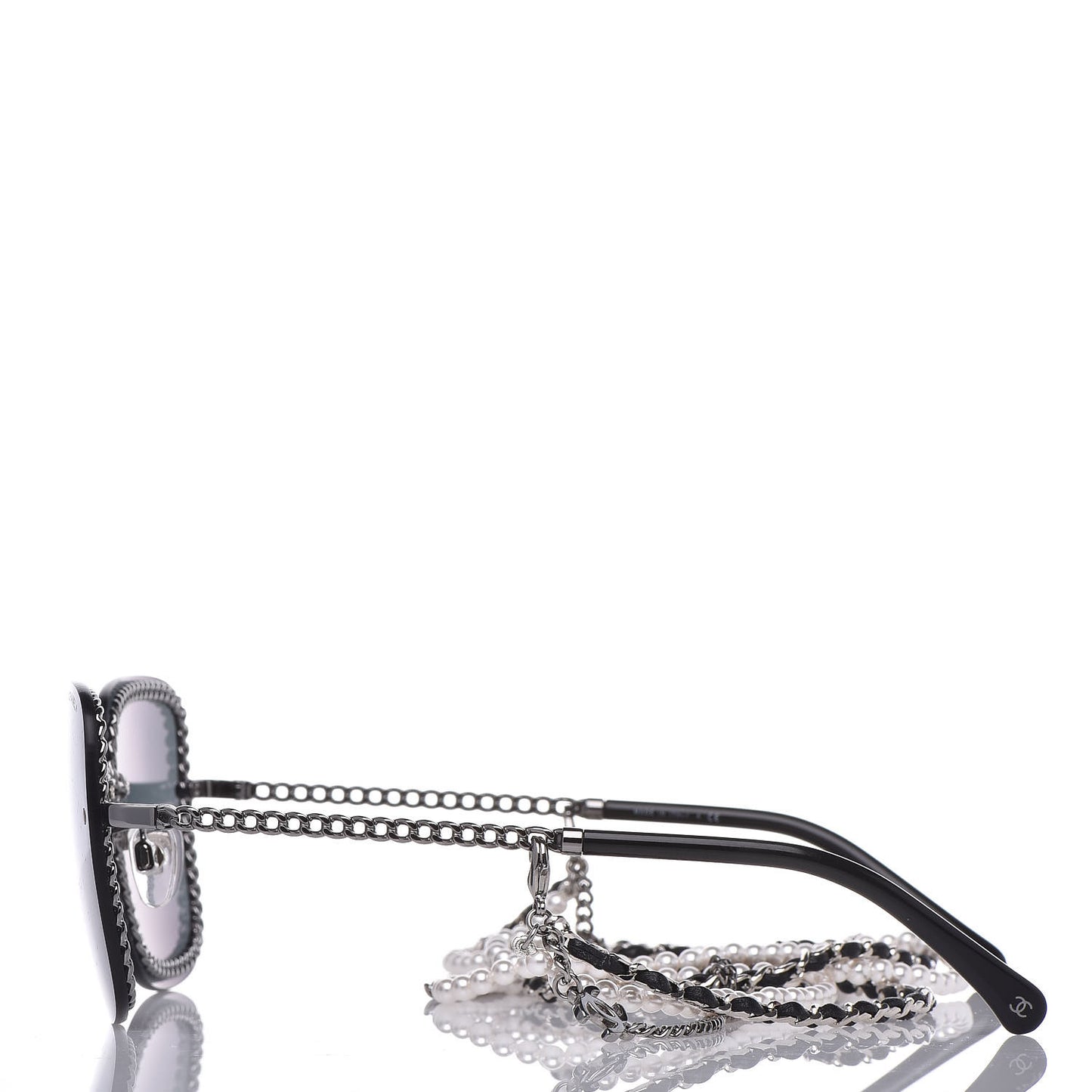 Chain Square Sunglasses 4244 Black