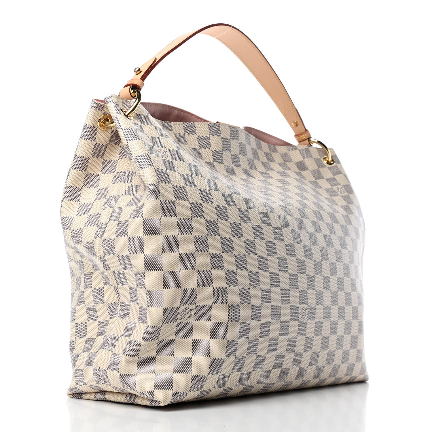 Louis Vuitton Damier Azur Graceful MM Rose Ballerine 2 of 4