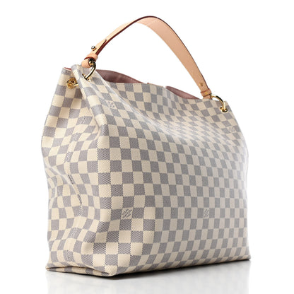 Louis Vuitton Damier Azur Graceful MM Rose Ballerine 2 of 4